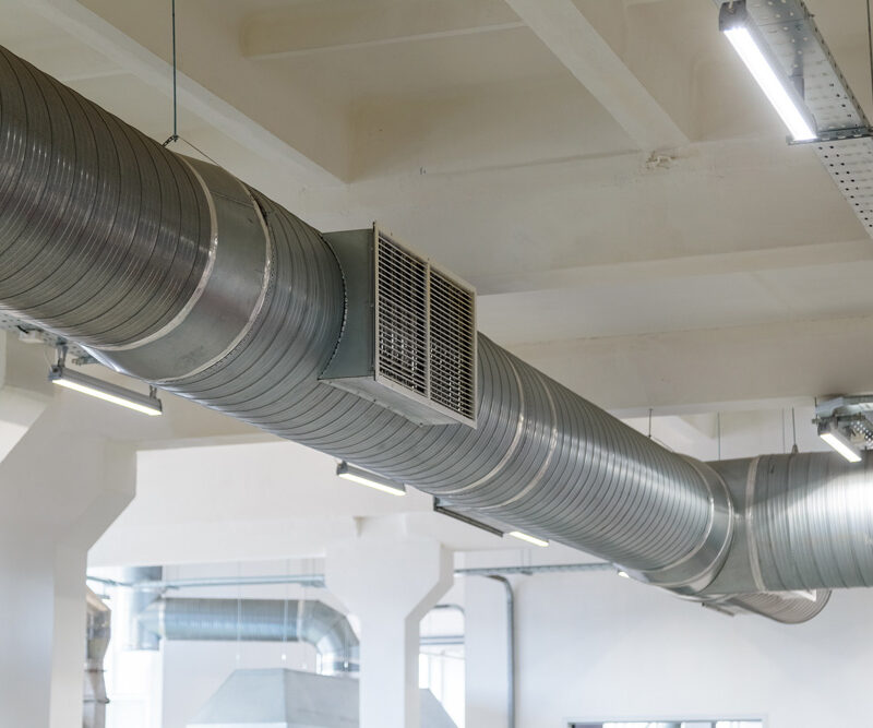 HVAC system in a building.