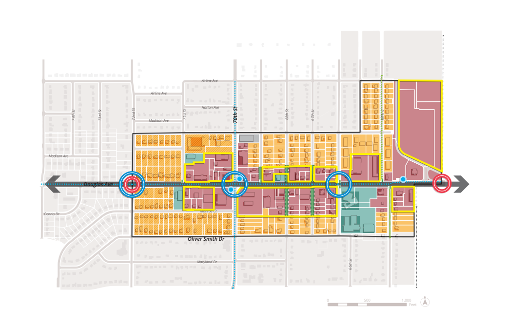 Map of downtown Urbandale area