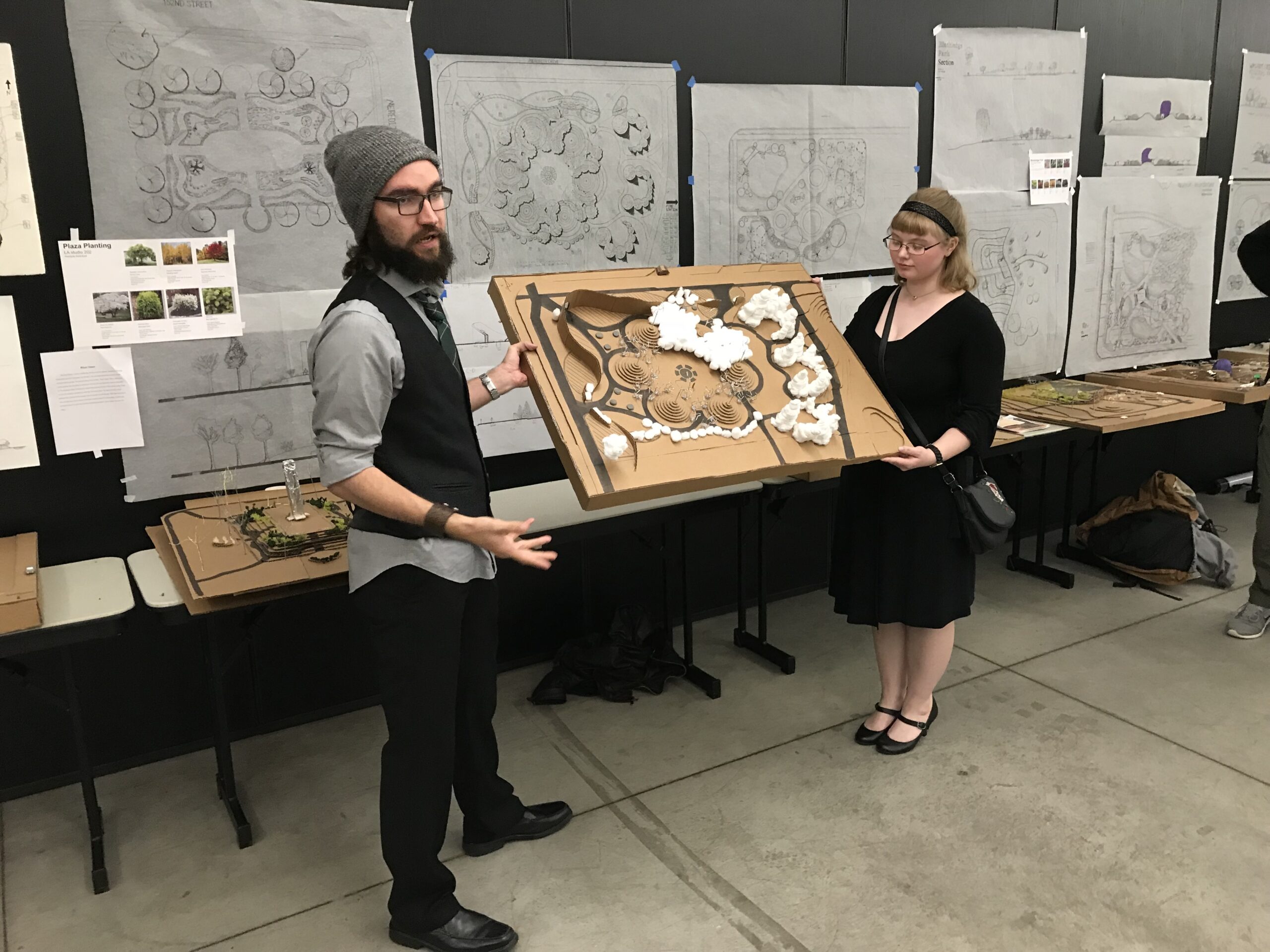 Students from ISU showing Sustainability project